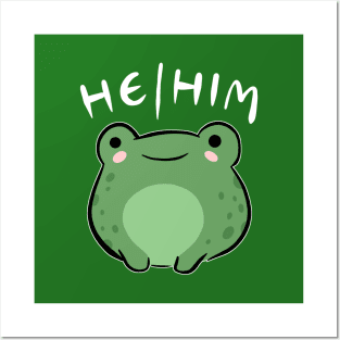 He Him Frog: A Journey Through Adorable Kawaii Characters Celebrating Masculine Bonds & Brotherhood Posters and Art